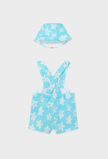 Mayoral Capri Blue Overall w/Hat Set