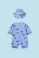 Mayoral Atlantis Bathing bodysuit w/ hat