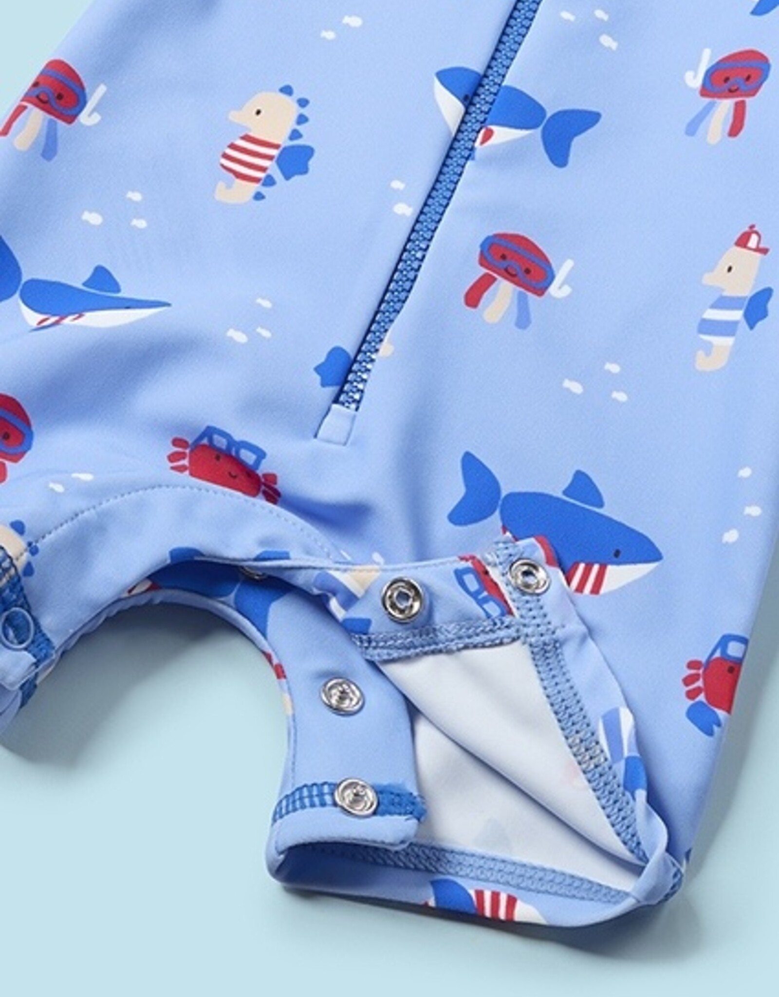 Mayoral Atlantis Bathing bodysuit w/ hat