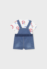 Mayoral Mars Denim Dungaree set