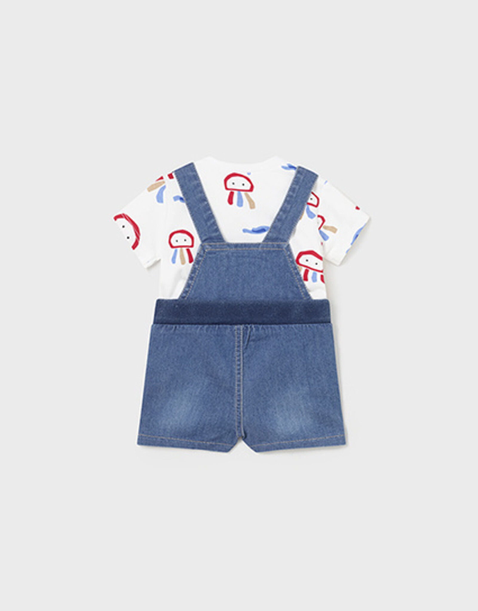Mayoral Mars Denim Dungaree set