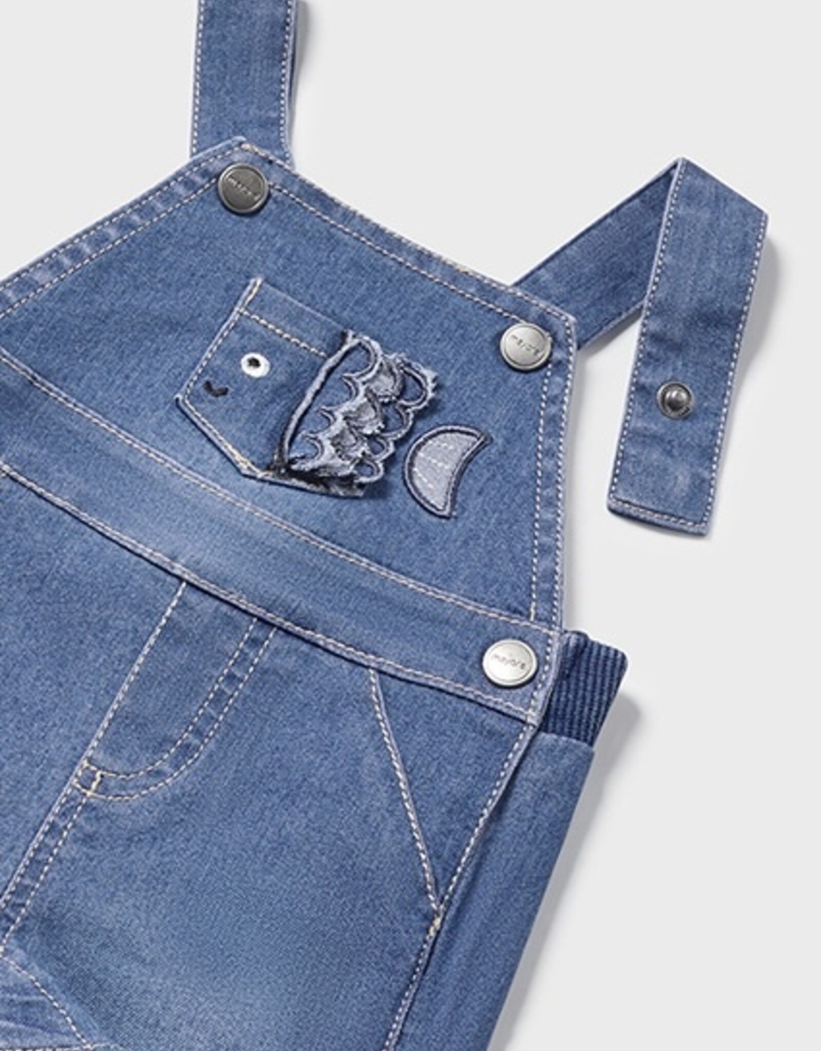 Mayoral Mars Denim Dungaree set