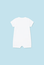Mayoral Capri Blue Fishy Set of 2 Short Rompers