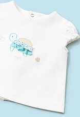 Mayoral Capri Blue Turtle Skirt Set