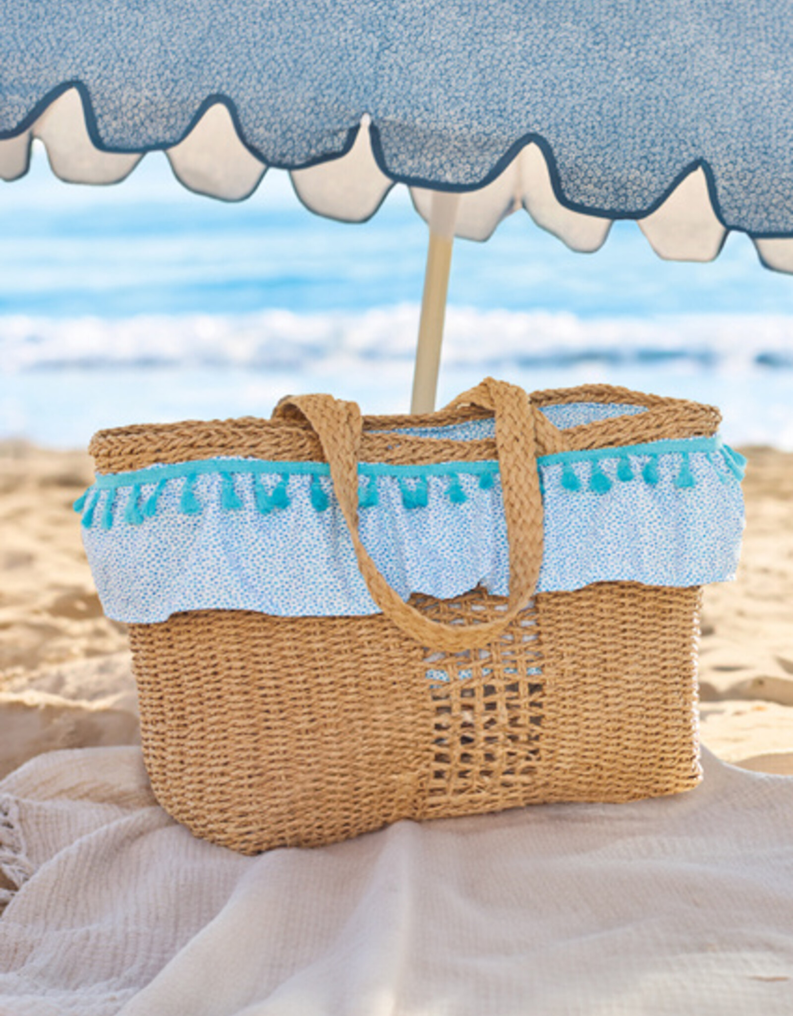 Mayoral Capri Blue Beach Bag