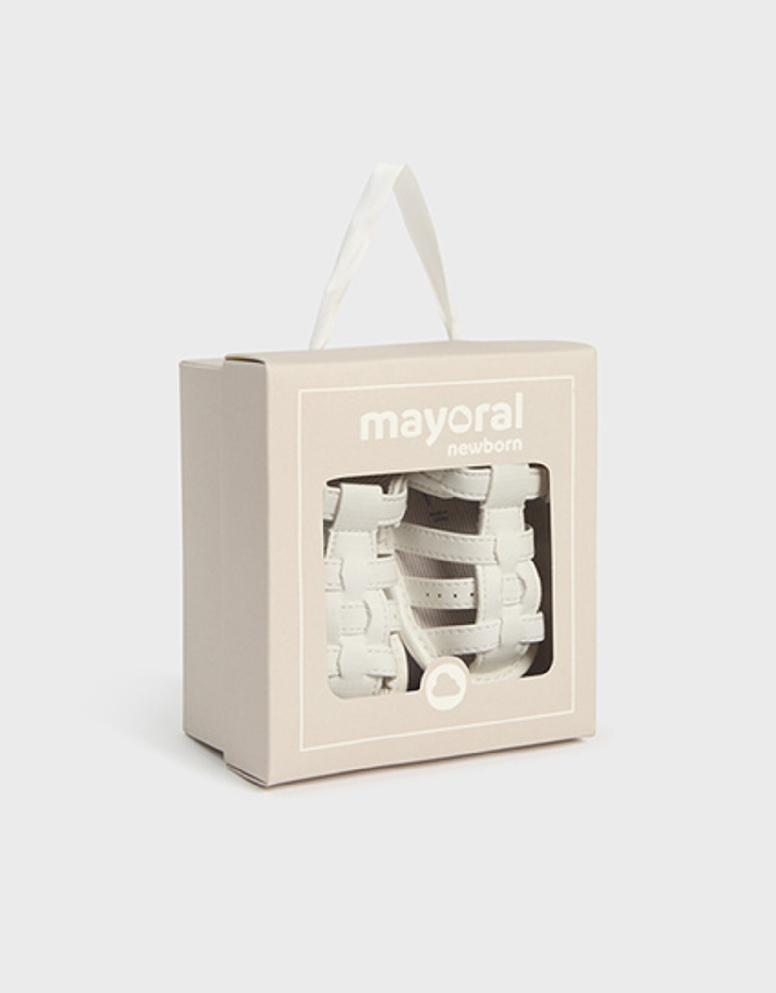 Mayoral White Baby Strappy Sandals