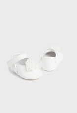 Mayoral White Floral Baby Mary Janes