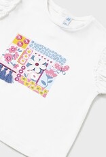 Mayoral White Floral Toddler T-Shirt