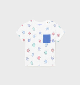 Mayoral White Little Monsters T-Shirt