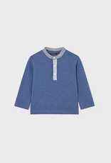 Mayoral Indigo Toddler Henley Long Sleeve
