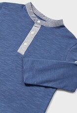 Mayoral Indigo Toddler Henley Long Sleeve