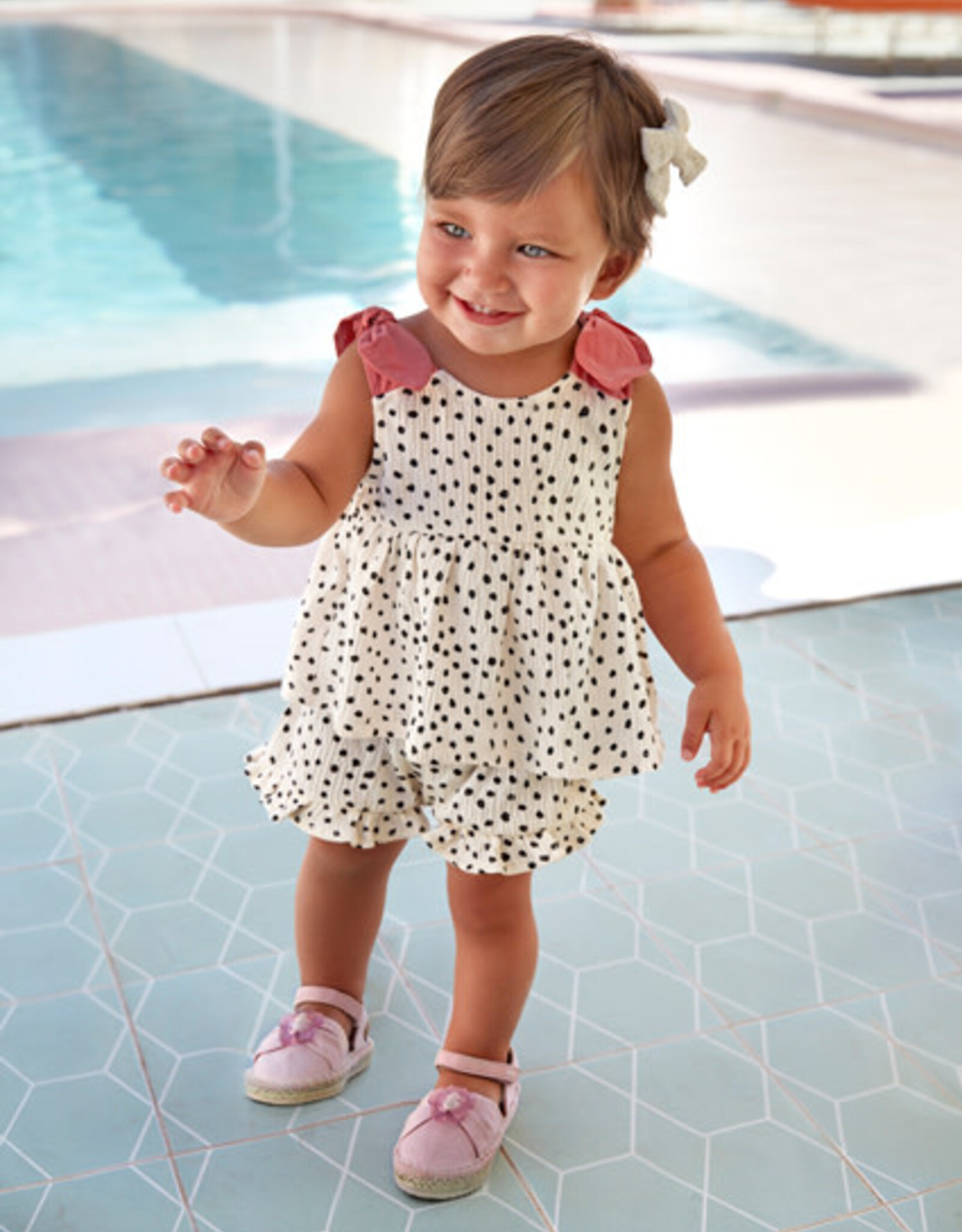 Mayoral Chickpea Bambula Shorts Set