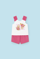 Mayoral Magenta Shoe Aplique Set