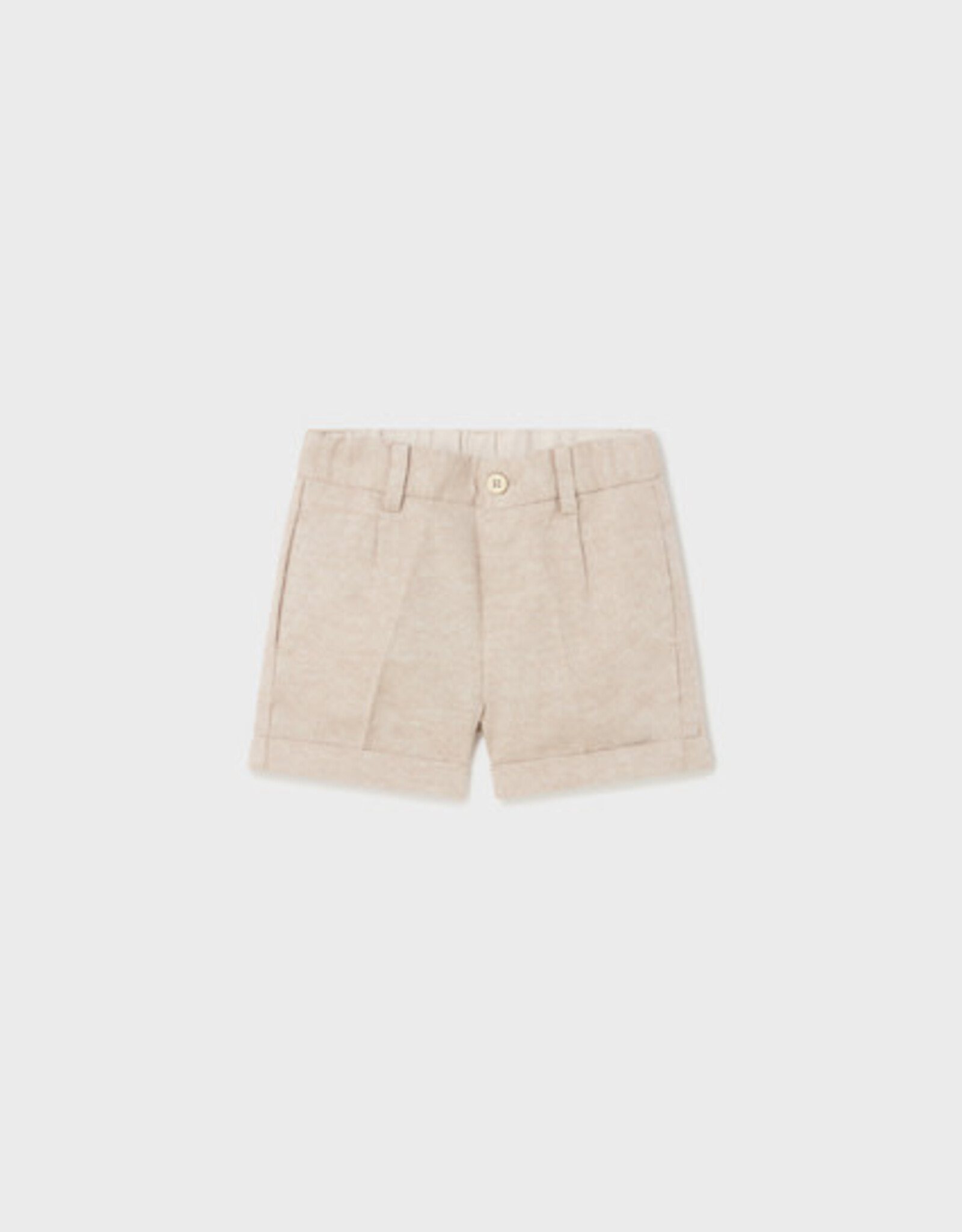 Mayoral Coconut Linen Dressy Shorts