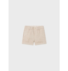 Mayoral Coconut Linen Dressy Shorts