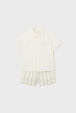 Mayoral Eucalyptus Dressy Linen Short Set