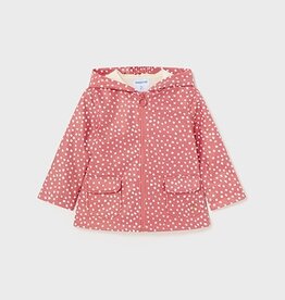 Mayoral Clay Polka Dot Toddler Raincoat