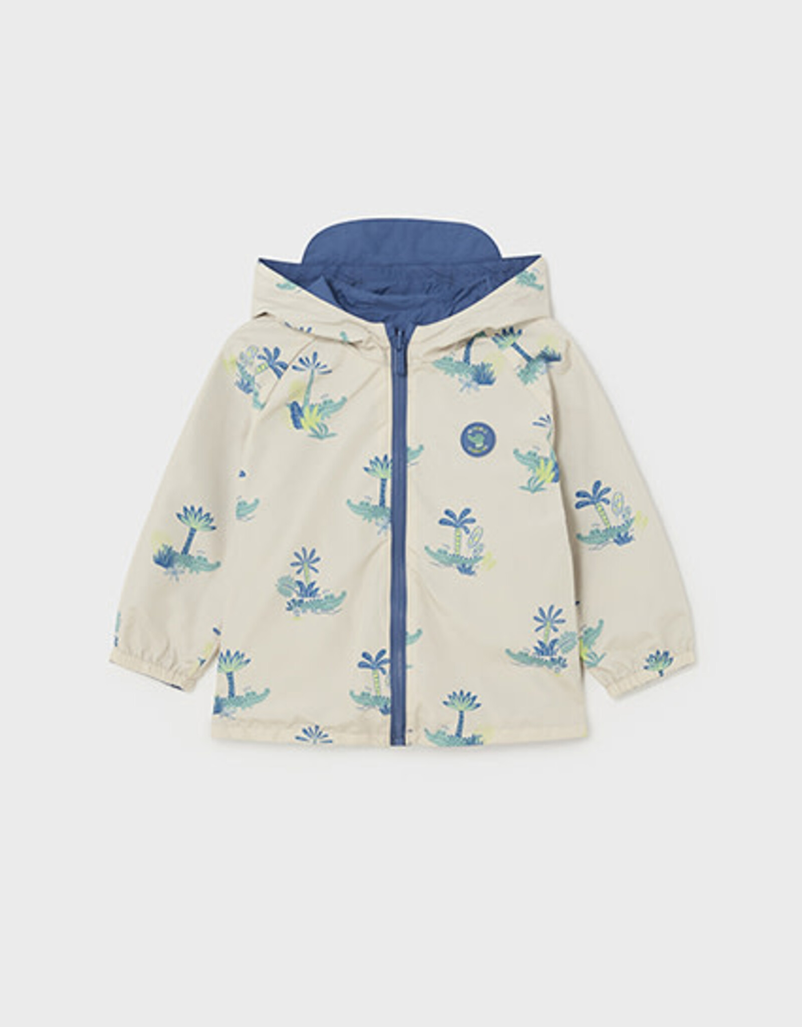Mayoral Indigo Tropics Reversible windbreaker