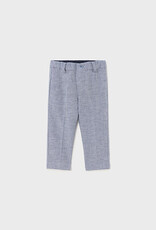 Mayoral Navy Mix Dressy Linen Pants