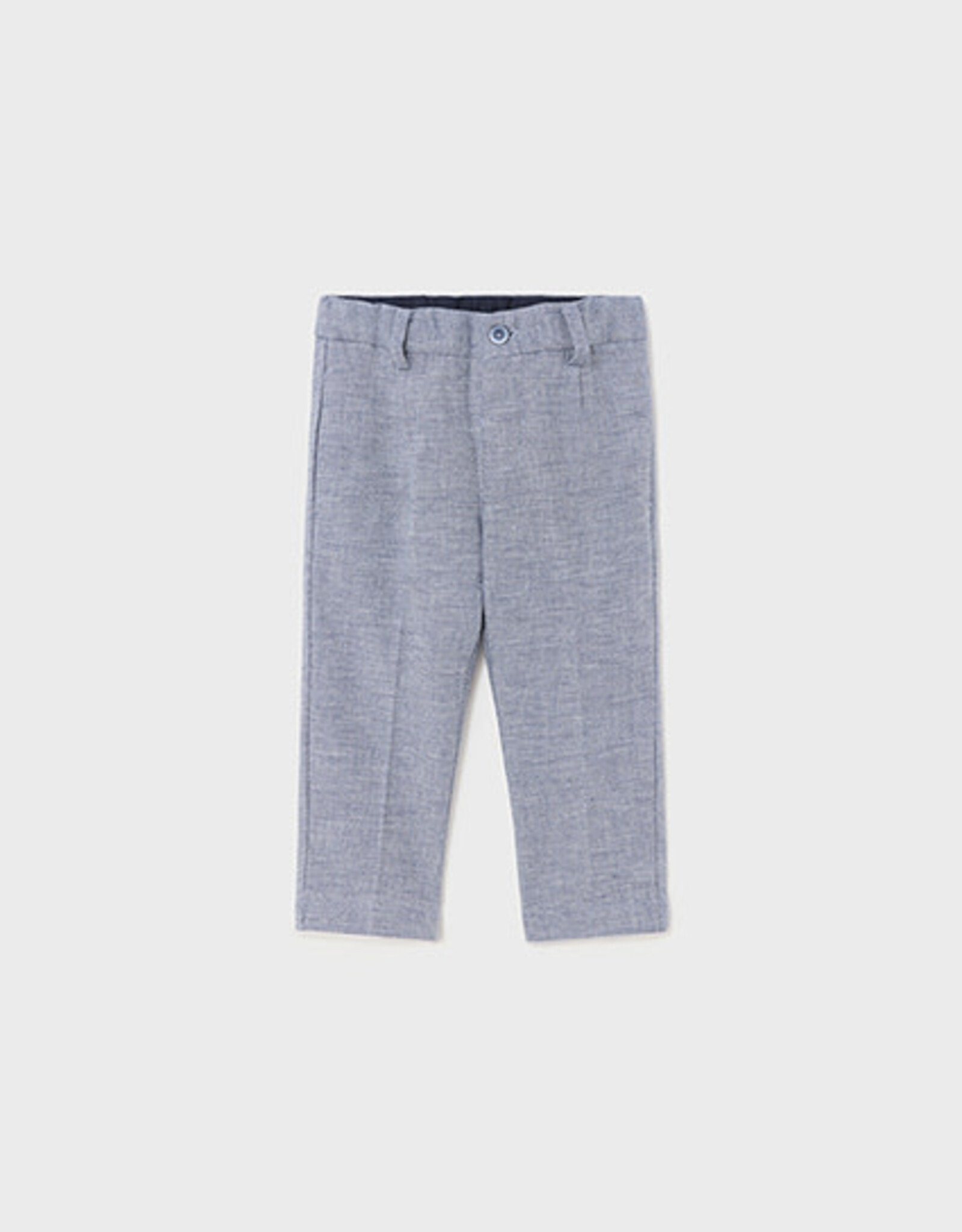 Mayoral Navy Mix Dressy Linen Pants