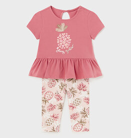 Mayoral Clay Pineapple Toddler Leggings set