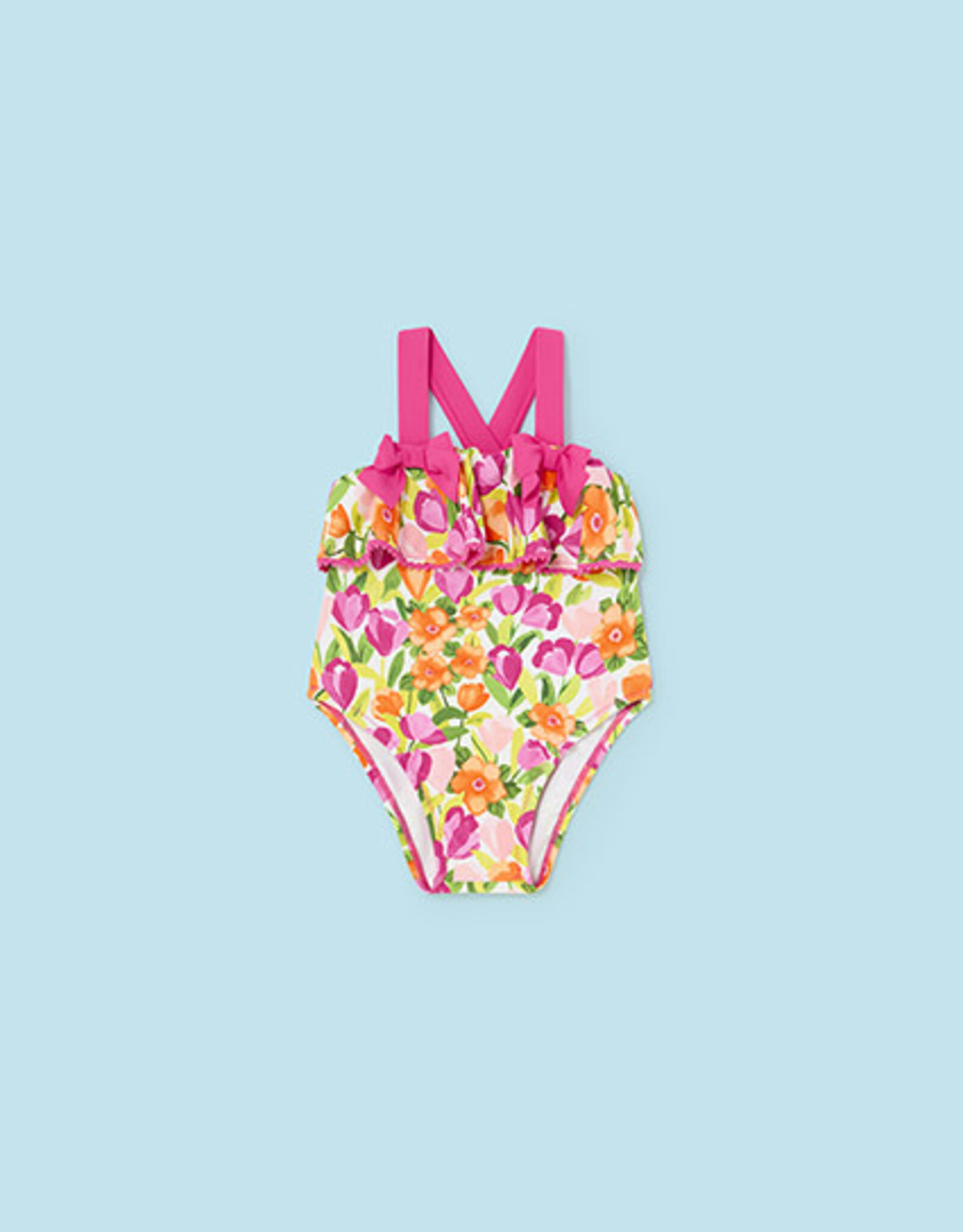 Mayoral Magenta One Piece Swimsuit