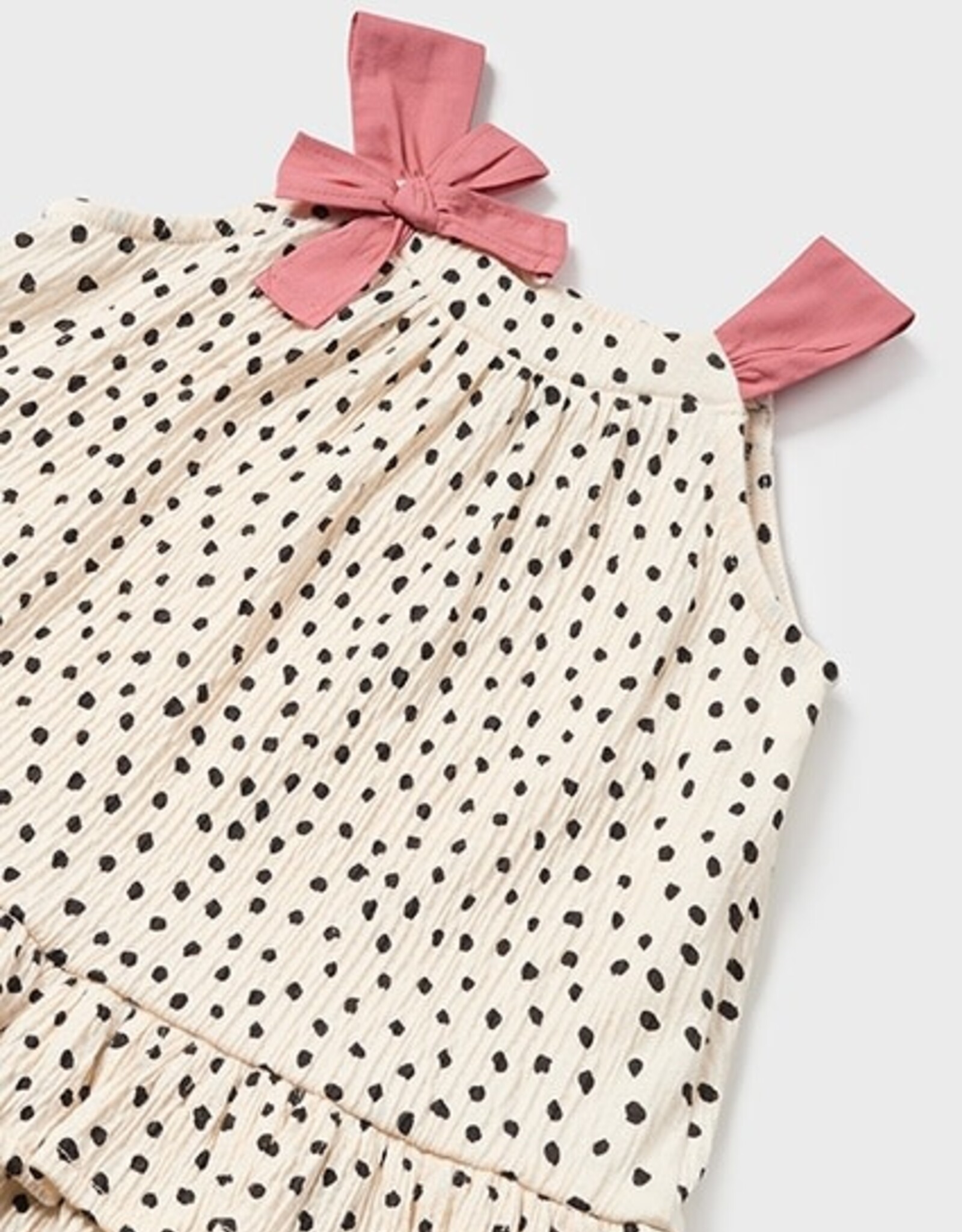 Mayoral Chickpea Polka Dot Dress