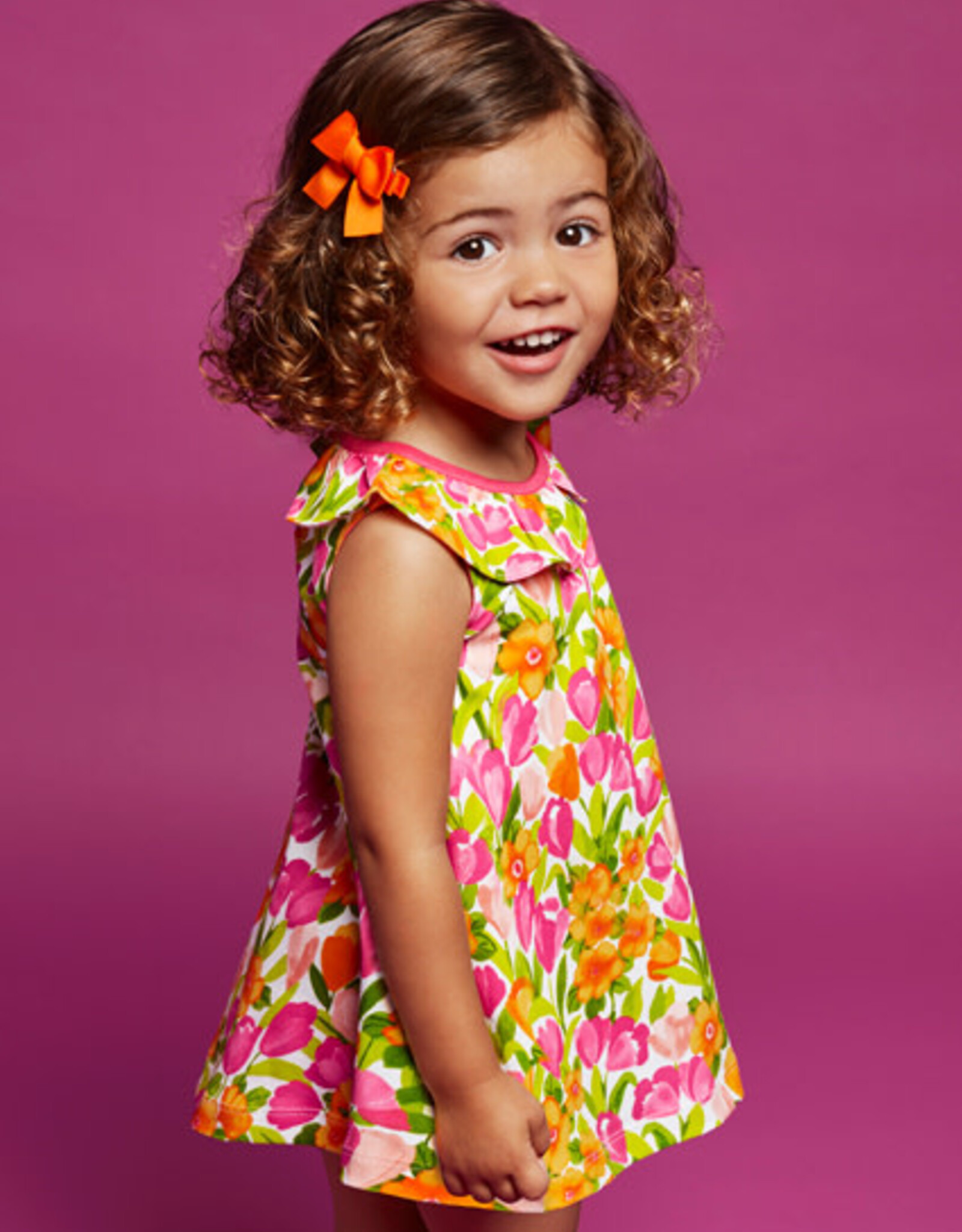 Mayoral Magenta Toddler Dress