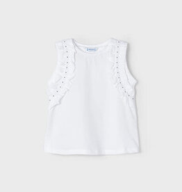 Mayoral White Strap T-shirt