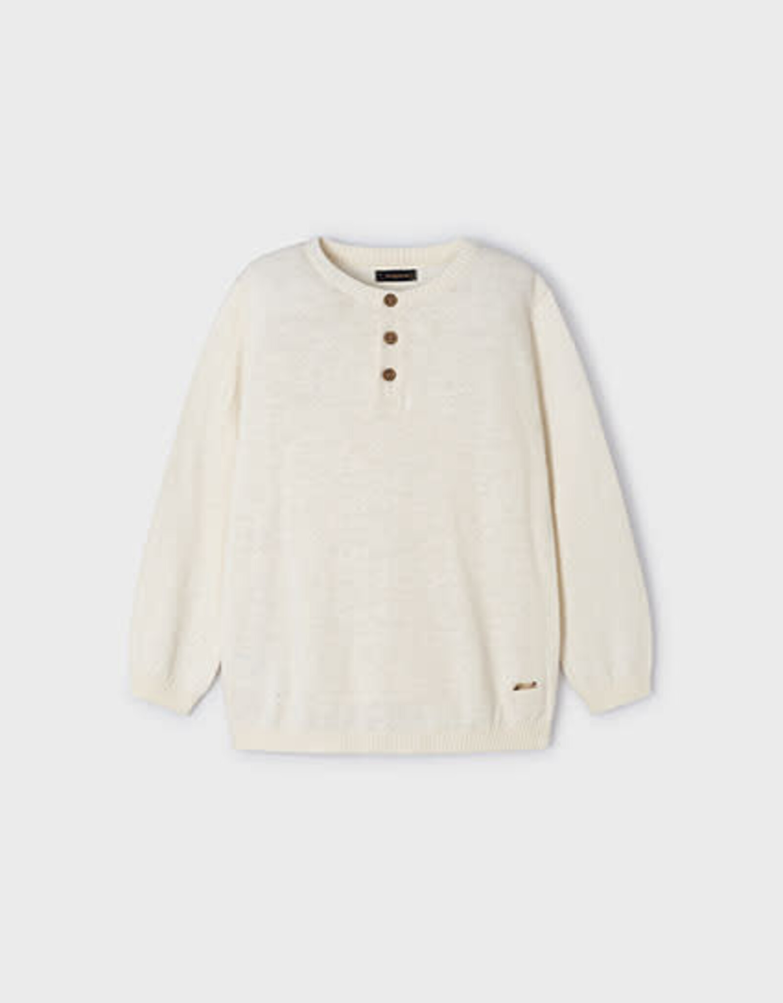 Mayoral Milk Linen Cotton Sweater