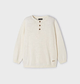 Mayoral Milk Linen Cotton Sweater