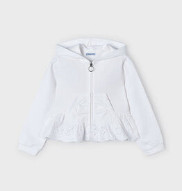 Mayoral White Accented Hoodie