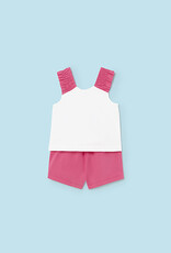 Mayoral Magenta Shoe Aplique Set