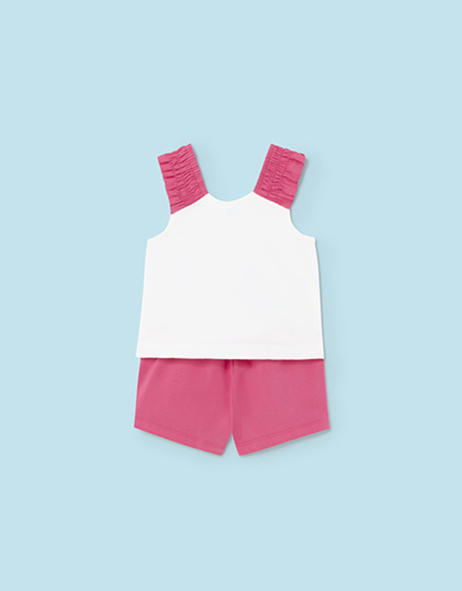 Mayoral Magenta Shoe Aplique Set
