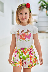 Mayoral Patterned Satin Skort