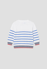 Mayoral White and Blue Striped Jumper