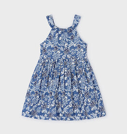 Mayoral Ink Flower Printed Dress
