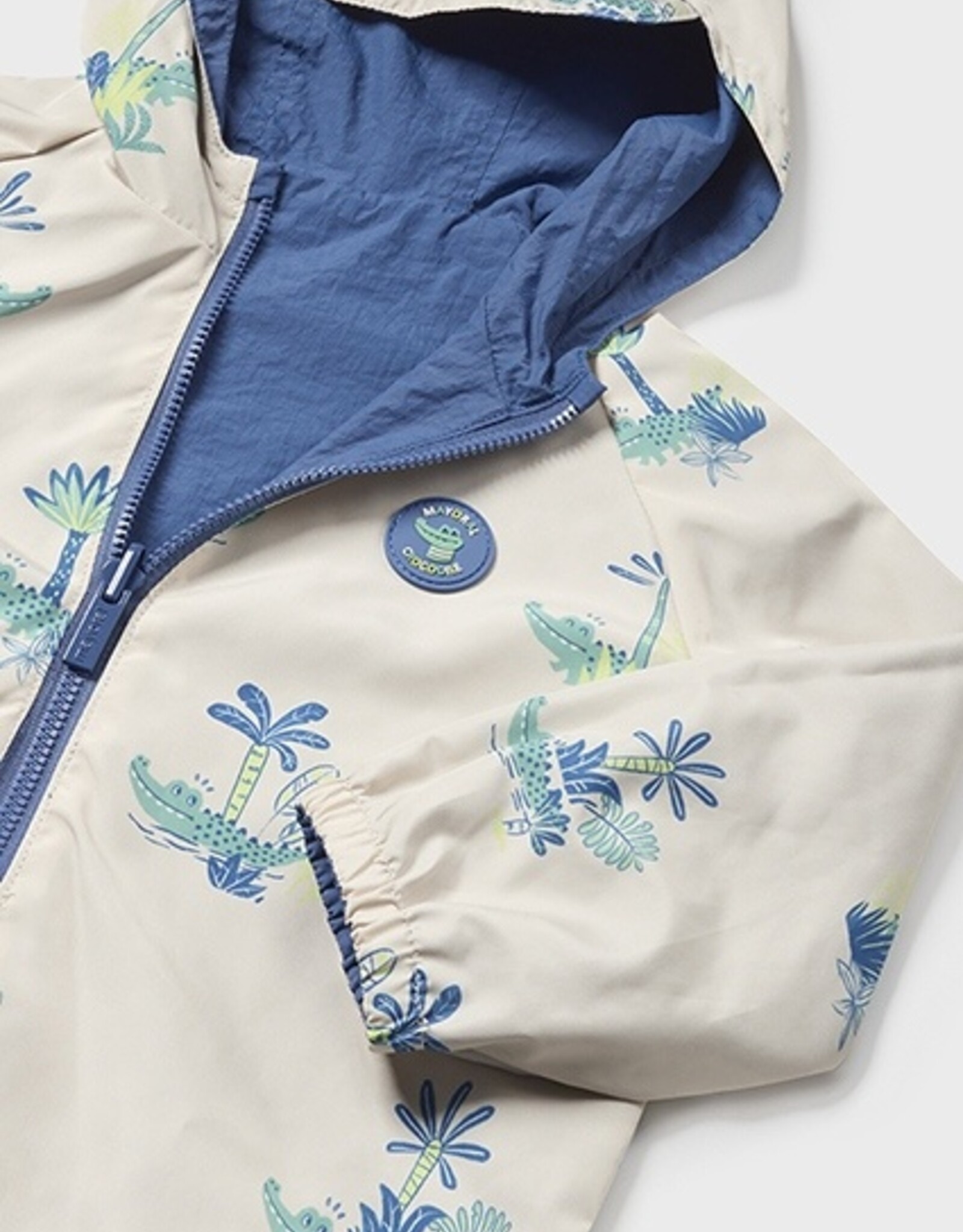 Mayoral Indigo Tropics Reversible windbreaker