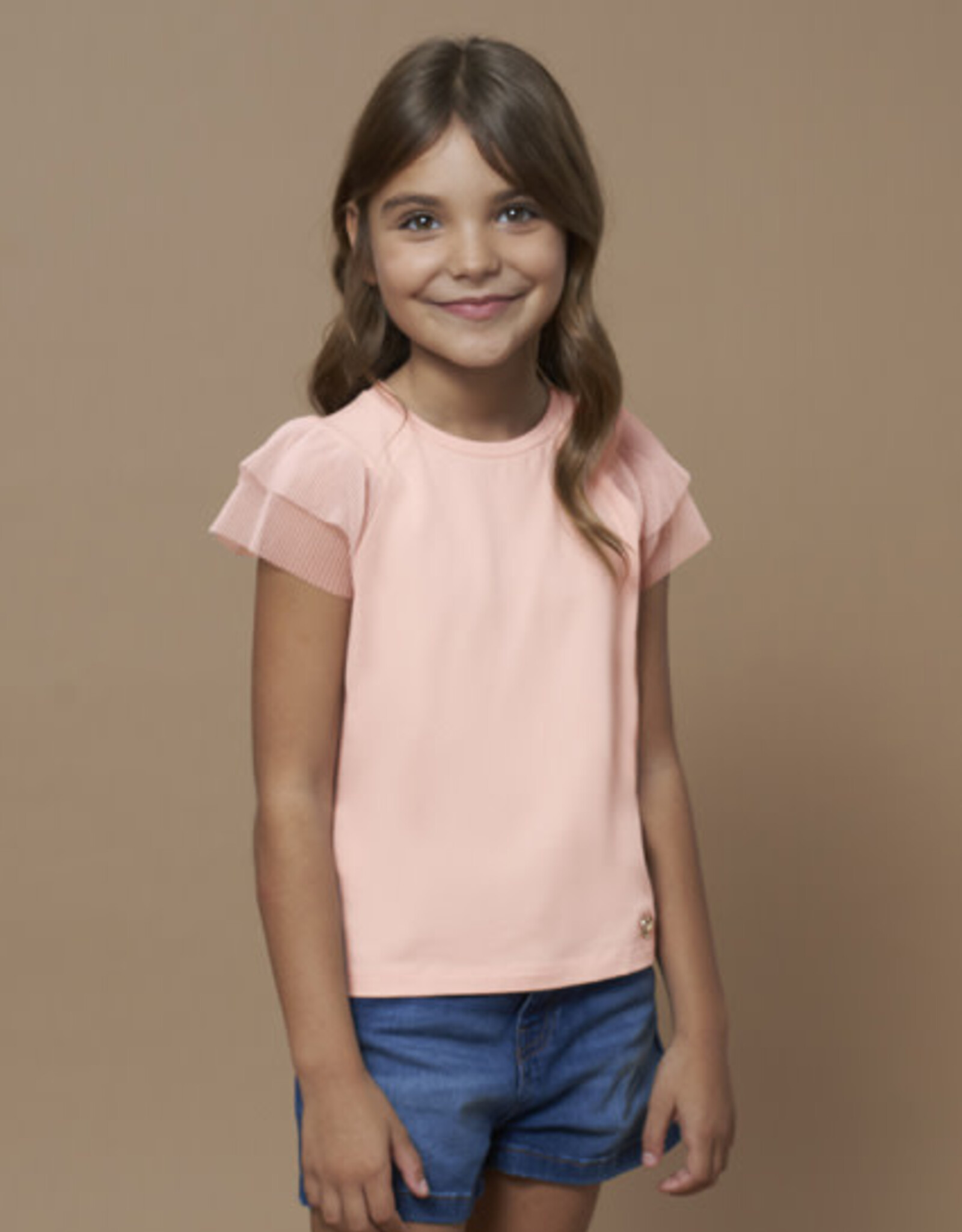 Mayoral Tulip Rose Short Sleeve Shirt