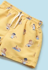 Mayoral Banana Swim short w/bucket hat set