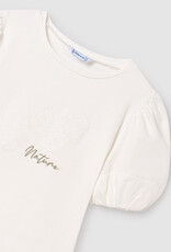 Mayoral Tween Natural Short Sleeve Shirt