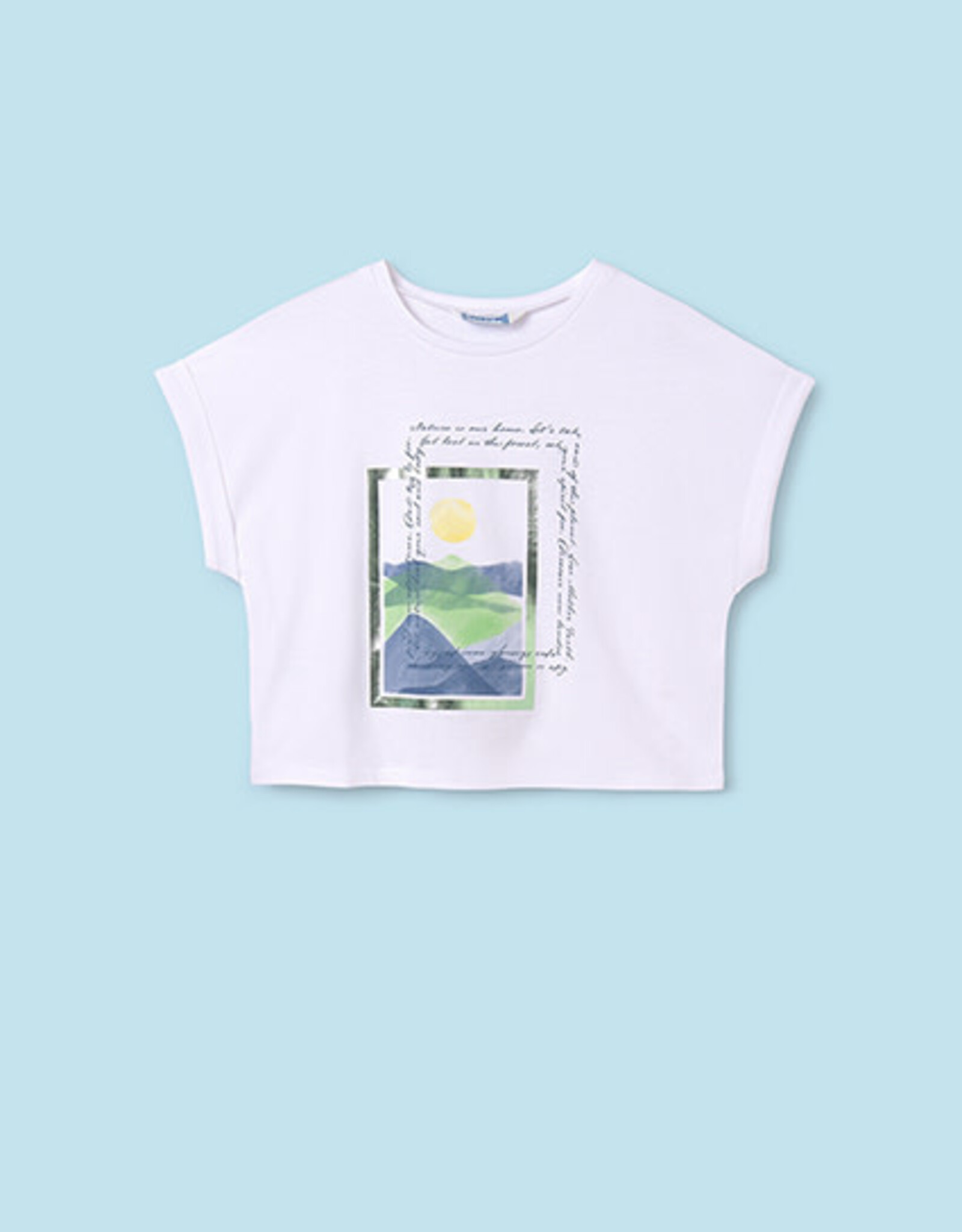 Mayoral White Scenic T-Shirt