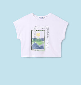 Mayoral White Scenic T-Shirt