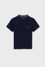 Mayoral Navy Button Polo T-Shirt