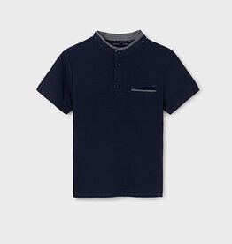 Mayoral Navy Button Polo T-Shirt