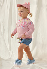 Mayoral Medium Wash Toddler Shorts w/Tie Belt