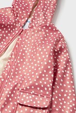 Mayoral Clay Polka Dot Toddler Raincoat
