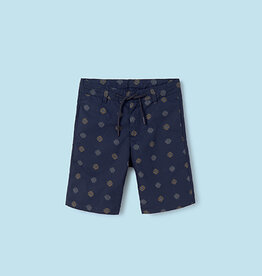 Mayoral Tween Navy Printed Shorts