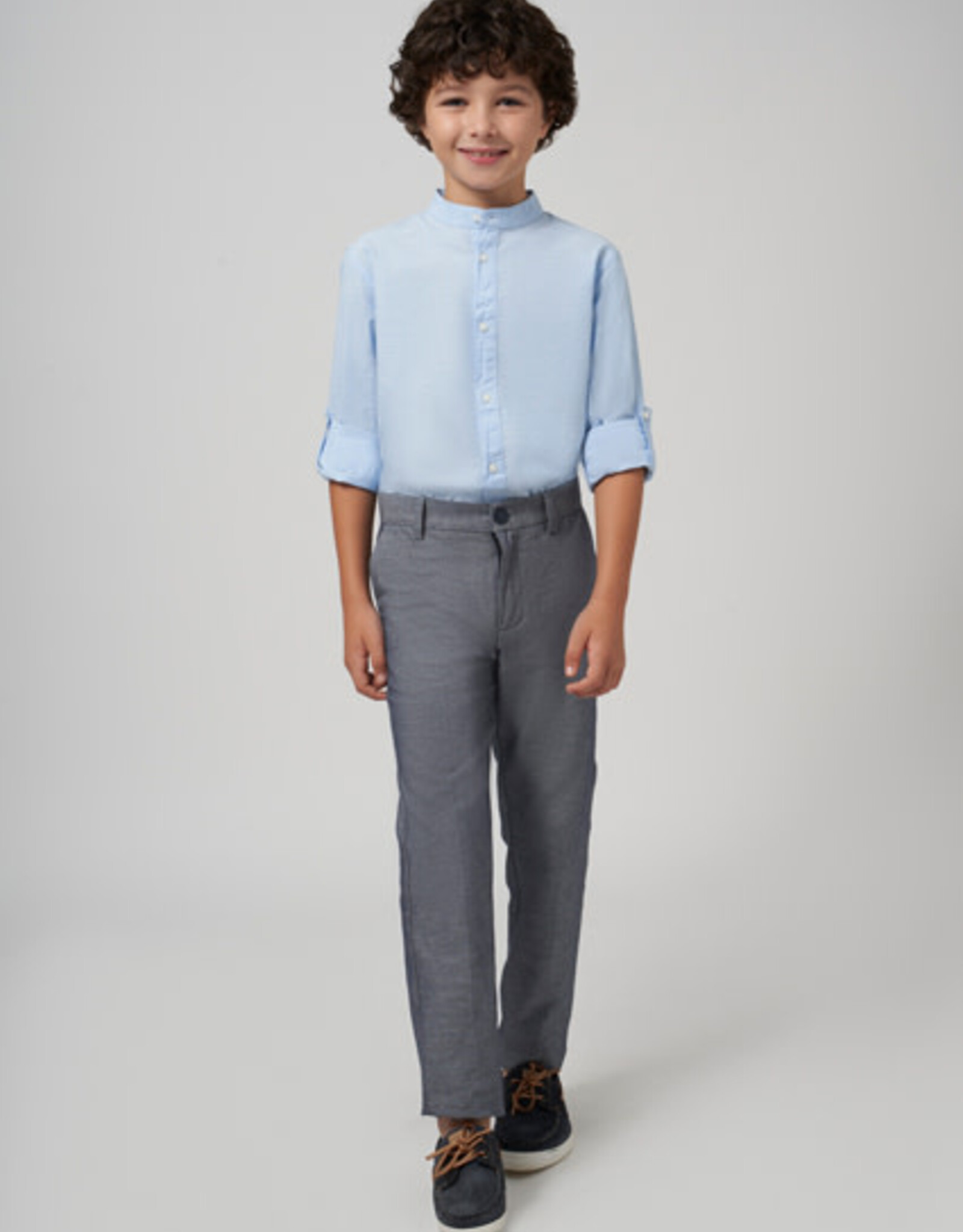 Mayoral Navy Mix Suiting Pants