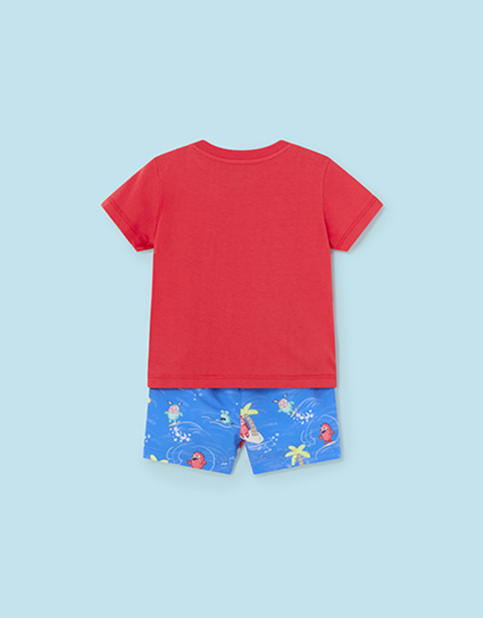 Mayoral Indigo Monsters Swimsuit t-shirt set